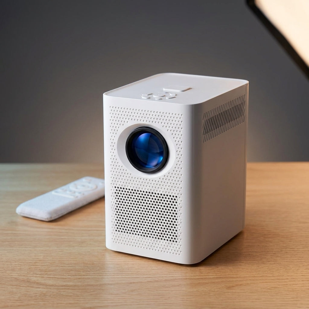 Portable LED Projector Portable Projector Smart TV WIFI Home Projector LED Projector — Studio Shot